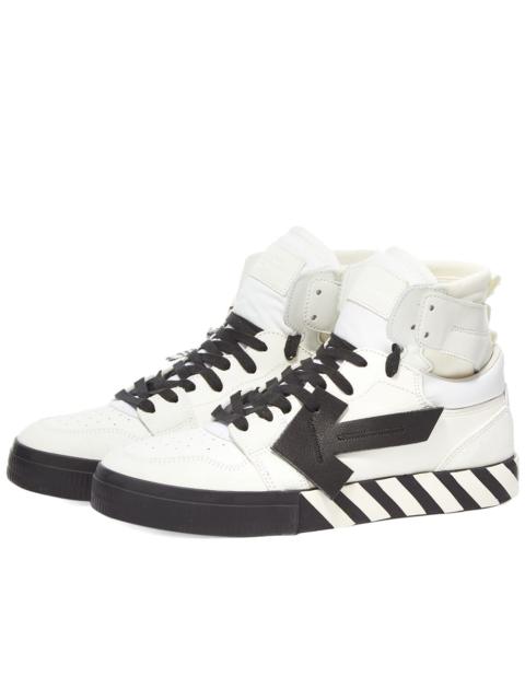 Off-White Off-White High Top Vulcanized Leather Sneaker