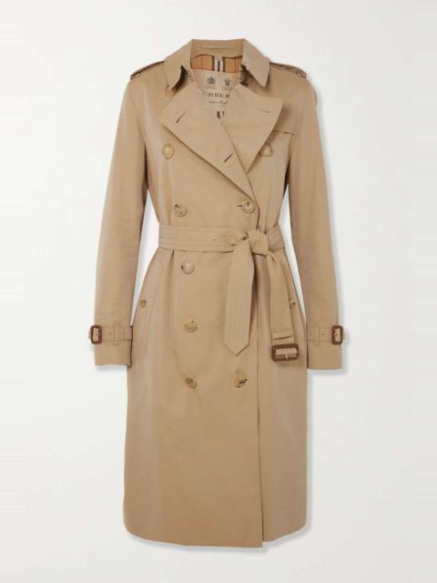 Burberry Kensington Long organic cotton-gabardine trench coat