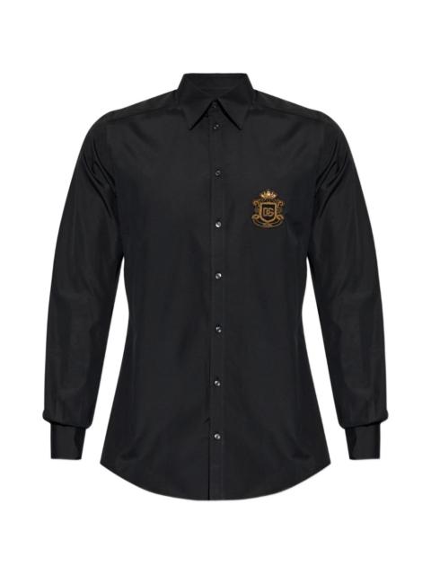 Dolce & Gabbana logo-embroidered shirt