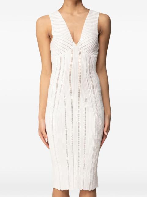 ELISABETTA FRANCHI V-neck midi dress