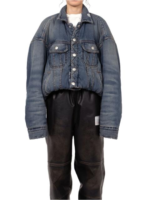Maison MIHARAYASUHIRO Roll-up Hem Puffer Denim Jacket