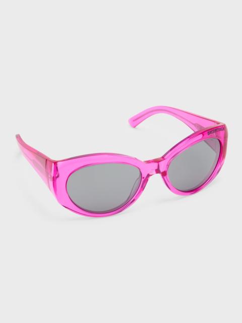 BALENCIAGA BB0267S Round Acetate Sunglasses