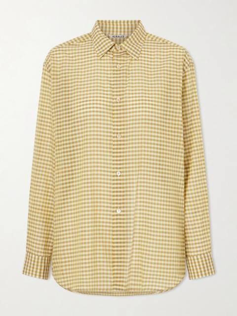 AURALEE Check Cotton Shirt