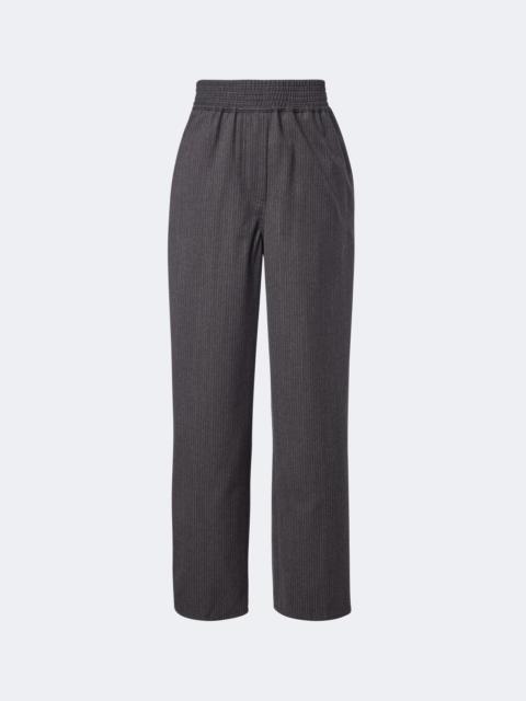 JACQUEMUS Pinstripe virgin wool straight pants