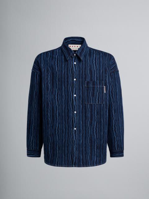 Marni STRIPED DEGRADÈ DENIM SHIRT