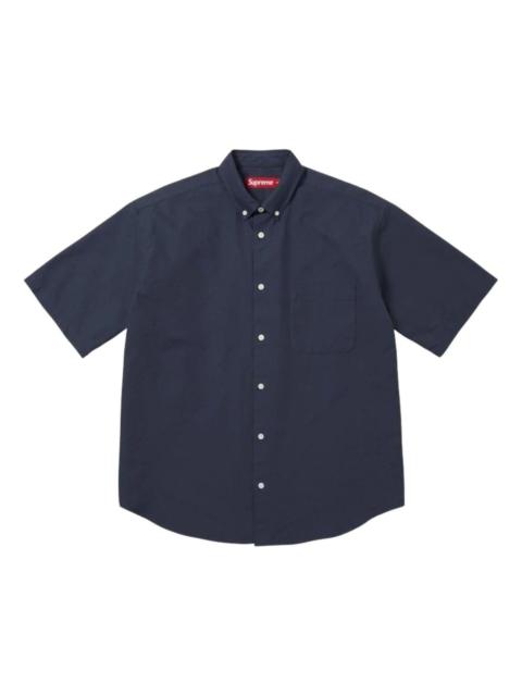 Supreme Supreme Loose Fit Oxford S/S Shirt Black - SUP-SS26-158