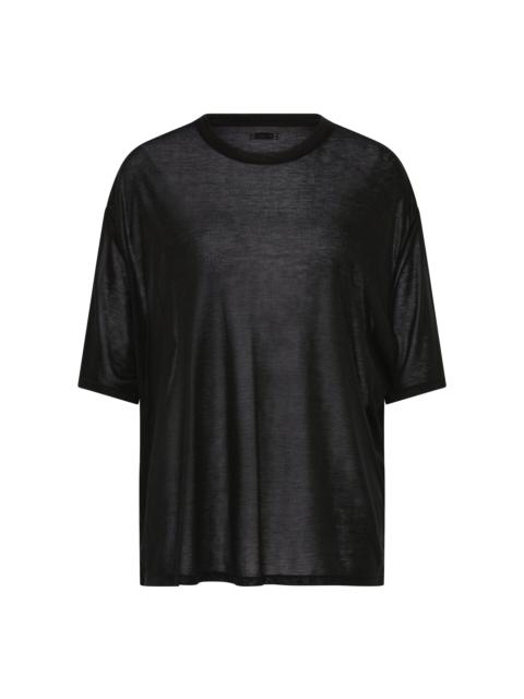 ST. AGNI Relaxed Tencel Jersey T-Shirt black