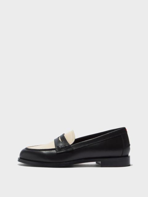 Aeyde Oscar Two-Tone Loafers