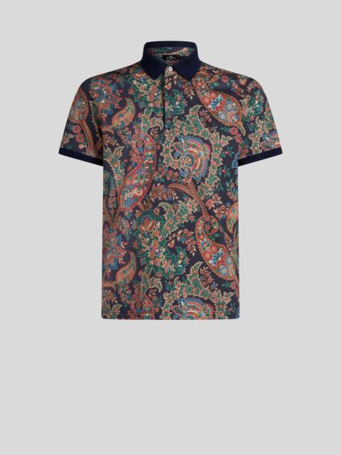 FLORAL PAISLEY POLO SHIRT