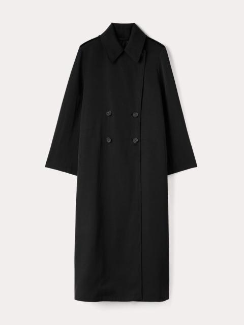 Totême Long fluid summer coat black