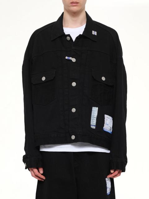 Maison MIHARAYASUHIRO Instrumental One Washed Selvage Denim Jacket in Black