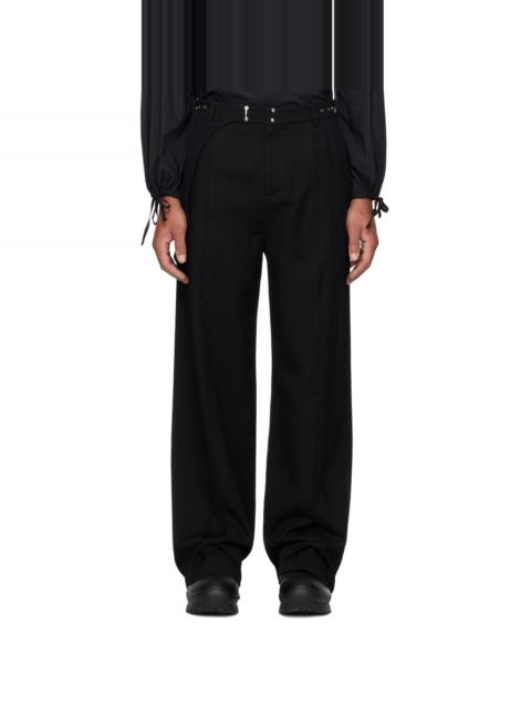Black Wrap Trousers