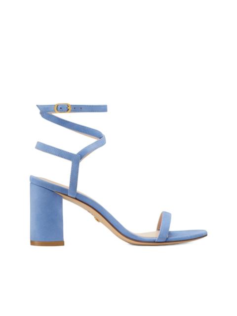 Stuart Weitzman Merinda Block crossover ankle strap sandals