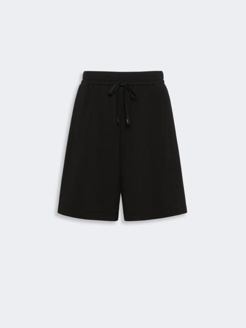 WEEKEND Max Mara SALPA Milano-knit jersey Bermuda shorts - BLACK