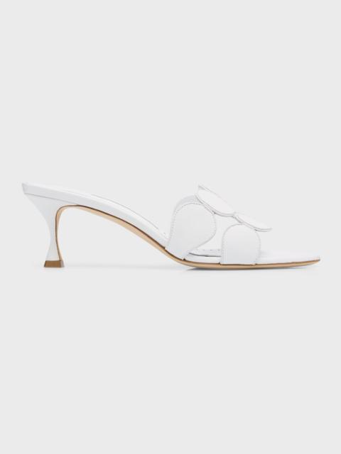Manolo Blahnik Haribalmu Leather Slide Sandals