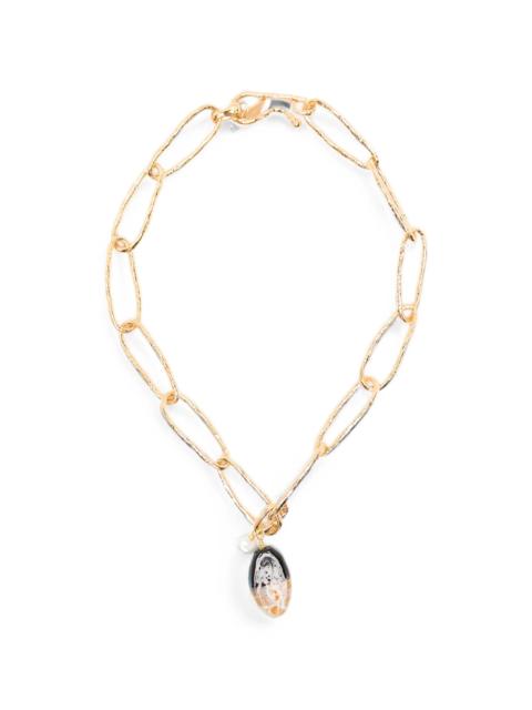 forte_forte Forte Forte Glass-pendant Pearl-detail Necklace