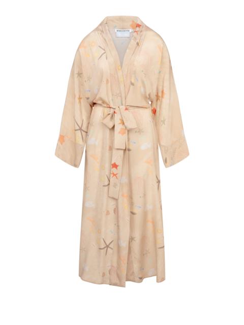 BERNADETTE Peignoir Silk Crepe de Chine