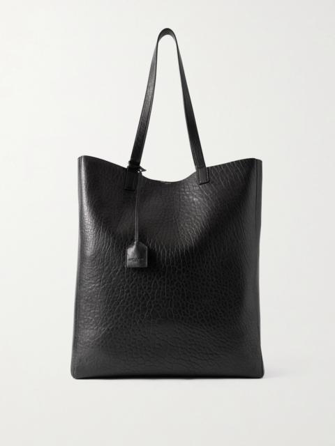SAINT LAURENT Full-Grain Leather Tote Bag