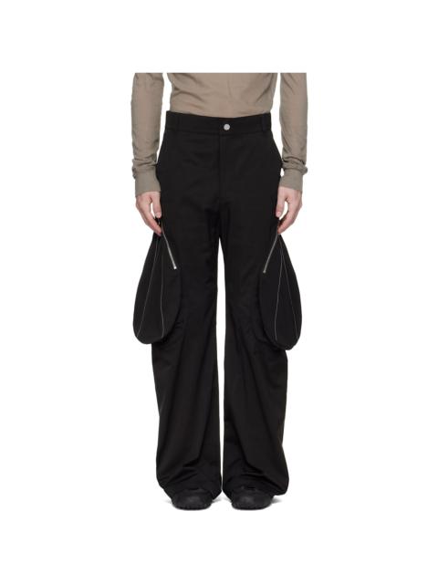 FFFPOSTALSERVICE Black Tear Drop Cargo Pants