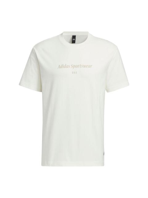 adidas Sportswear Lounge Graphic T-shirt 'White' IP4992