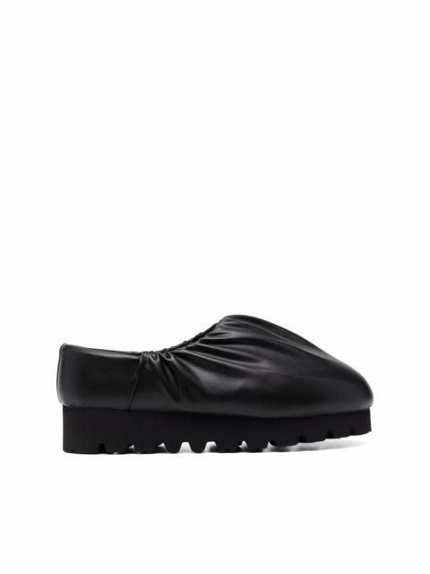 YUME YUME Camp Shoe ruched mules