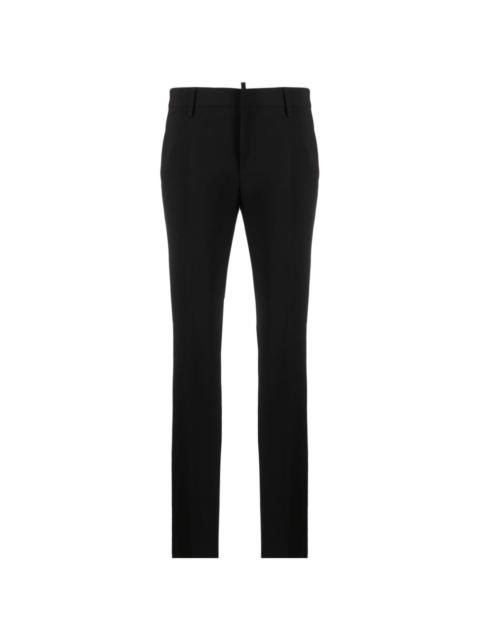 logo-plaque tailored slim-fit trousers