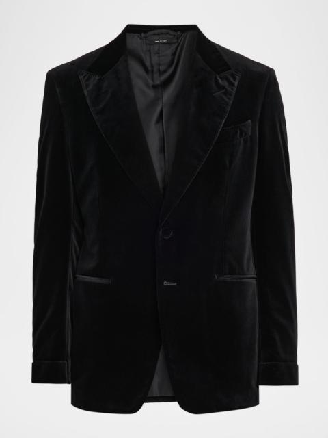 TOM FORD Men's Shelton Velvet Peak Lapel Dinner Jacket