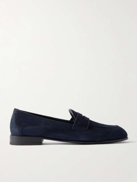 Brioni Suede Penny Loafers