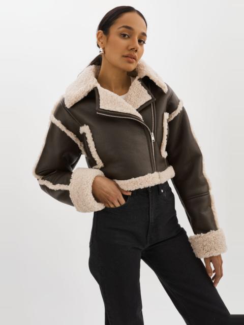 LAMARQUE ADRINA | Faux Shearling Crop Jacket