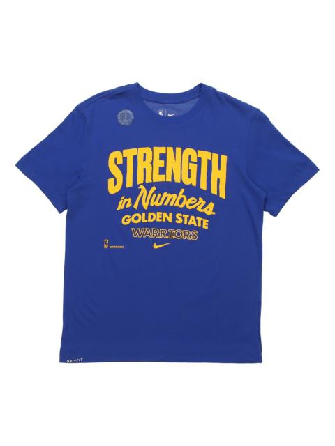 Nike Golden State Warriors Mantra Dri-FIT NBA Short Sleeve Blue CK8806-495