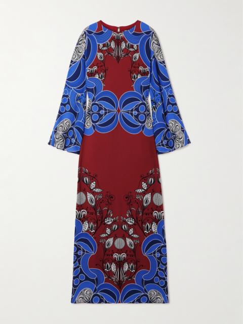 BORGO DE NOR Capucine Printed Crepe Maxi Dress