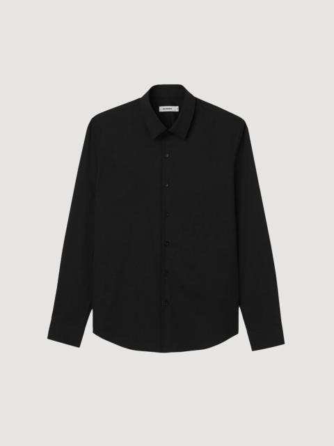 Sandro FITTED STRETCH COTTON SHIRT