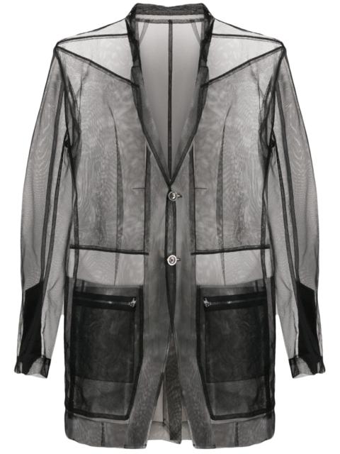 Rick Owens sheer buttoned shirt