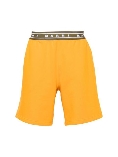 Marni logo-waistband 반바지