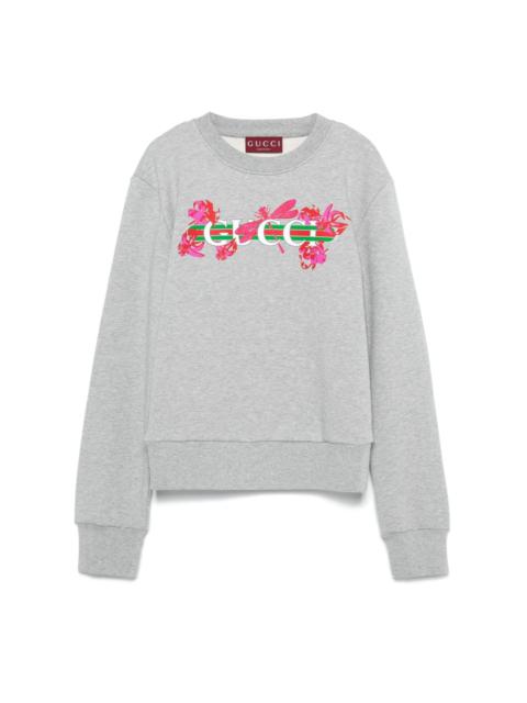 GUCCI printed cotton sweatshirt