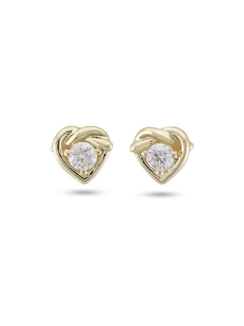 STONE AND STRAND Tie The Knot Diamond Studs