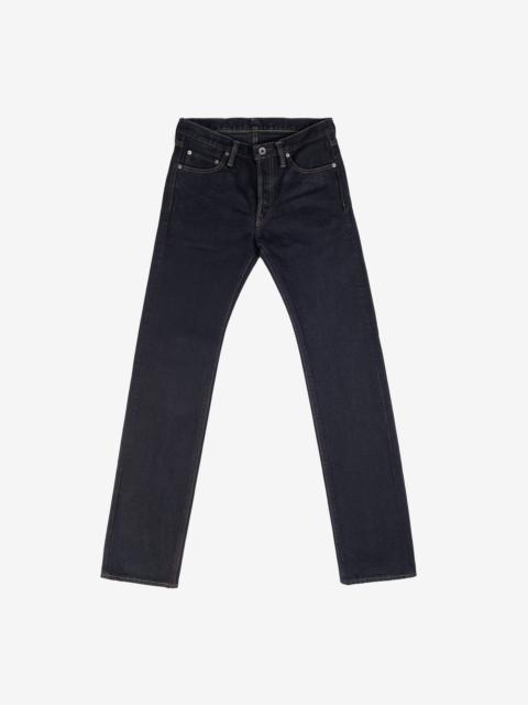 IH-666S-21od 21oz Selvedge Denim Slim Straight Cut Jeans - Indigo Overdyed Black