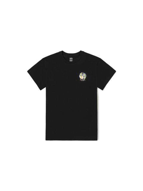 (WMNS) Vans Flower T-shirt 'Black' VN0008ZDBLK