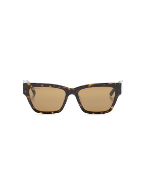 logo-print tortoiseshell-effect glasses