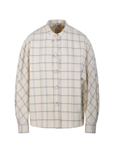 forte_forte band-collar shirt