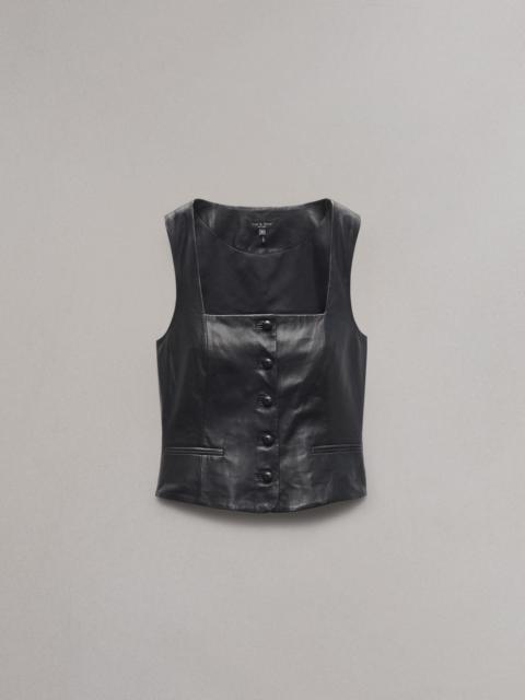 rag & bone Mariana Leather Vest