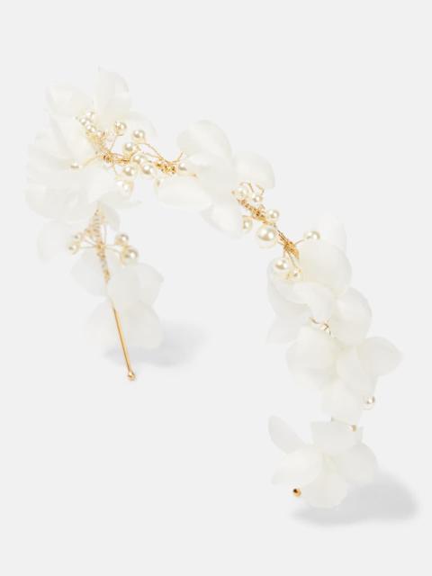 Jennifer Behr Darina floral-embellished headband