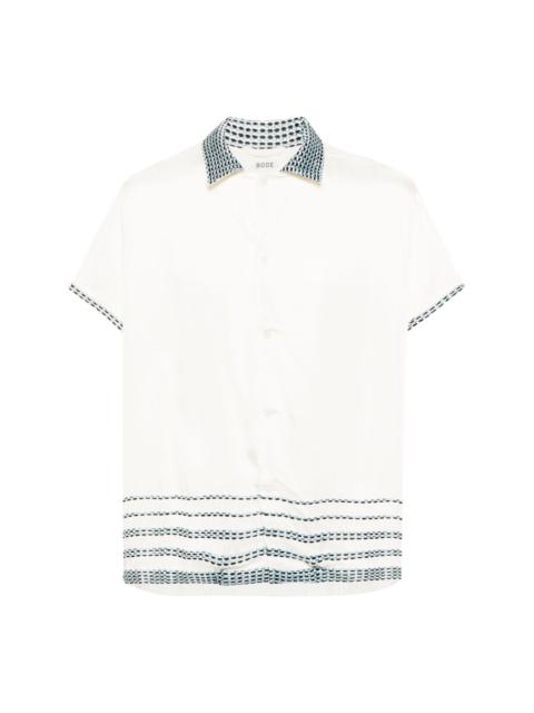 BODE embroidered-design short-sleeve shirt
