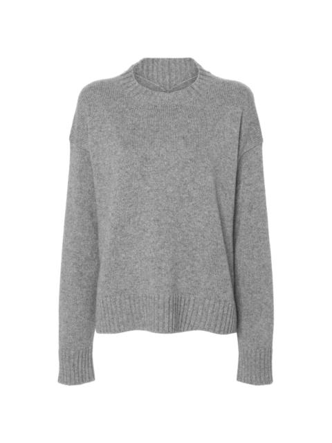 crew-neck cashmere-blend jumper