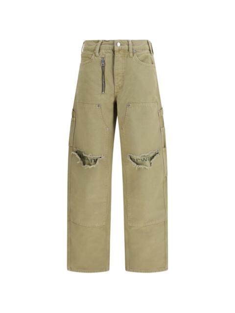 Alexander Wang cotton wide-leg jeans