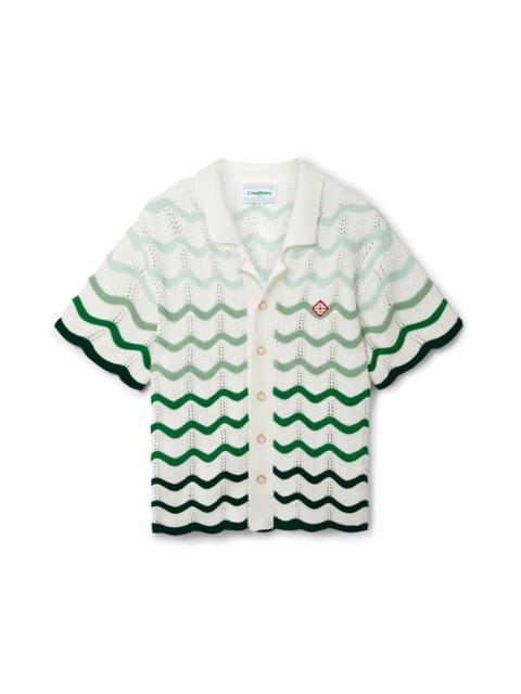 CASABLANCA Wavy Gradient Crochet Shirt | Casablanca Paris