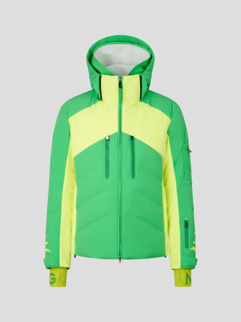 BOGNER Jessy ski jacket in Green/Yellow