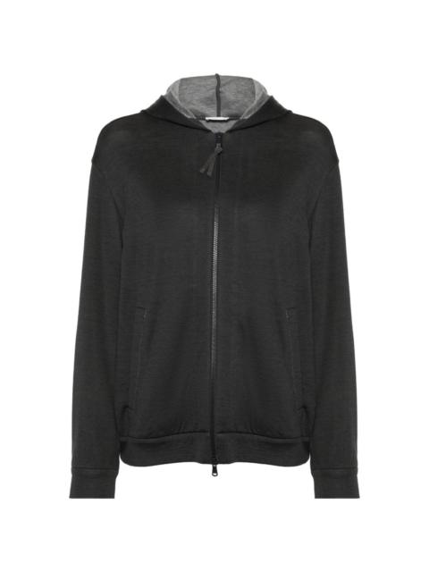 Brunello Cucinelli mÃ©lange zip-up hoodie