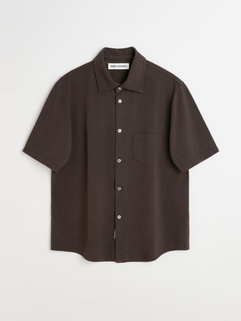 Our Legacy Analog Shirt Deep Brown Super Mall Piquet