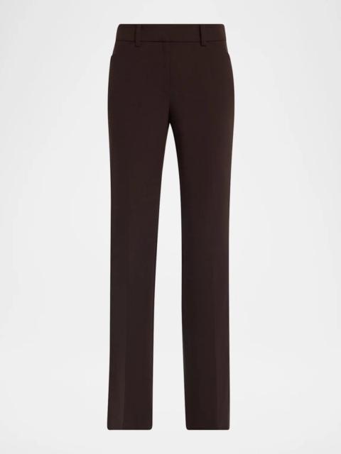 Lafayette 148 New York Reade Flare-Leg Stretch Wool Pants
